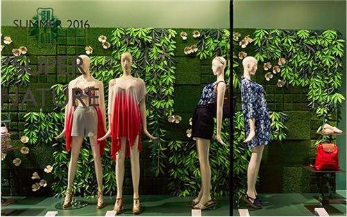 商店櫥窗仿真植物墻